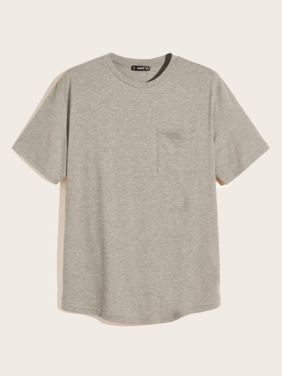 Marled Crewneck Pocket Tee